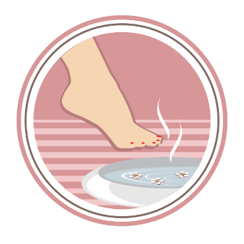 illustrated image of foot care