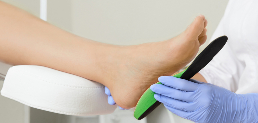 fitting orthotic insoles in treatment